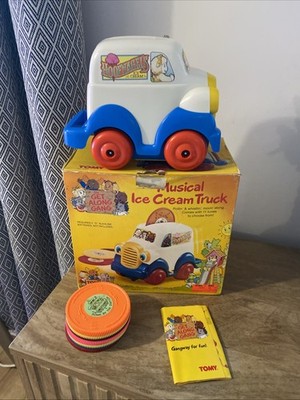 Vintage 1984 Tomy The Get Along Gang Hoofnagle s Ice Cream Truck & Records Works