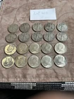 20 90% silver Half Dollars- 10 1964 Kennedy, 10 Walking Liberty  - Junk Silver
