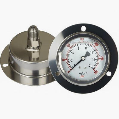 #ad Bottom Entry Water Pressure Gauge 21 kg cm² 300 PSI Stainless Steel Body $19.65