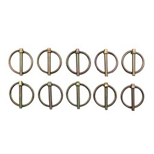 PN01 Pack of 10 Universal Linch Lynch Pin Clip 3/16" x 1 1/4" 1320 For Tractors