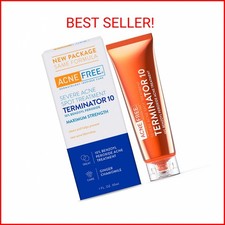 AcneFree Terminator 10 Acne Spot Treatment with Benzoyl Peroxide 10 Maximum Str