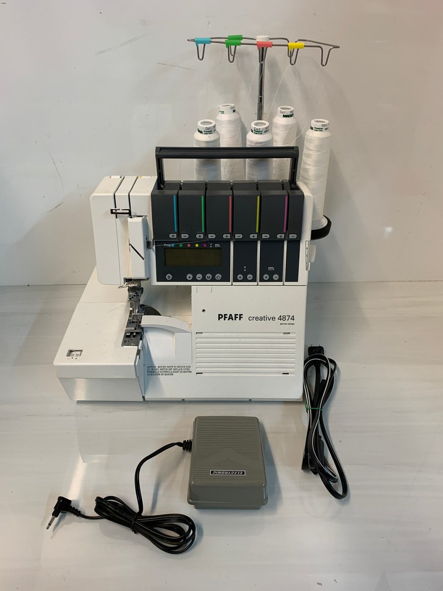 PFAFF Creative 4874 Coverlock Serger 5-Thread Computerized Sewing