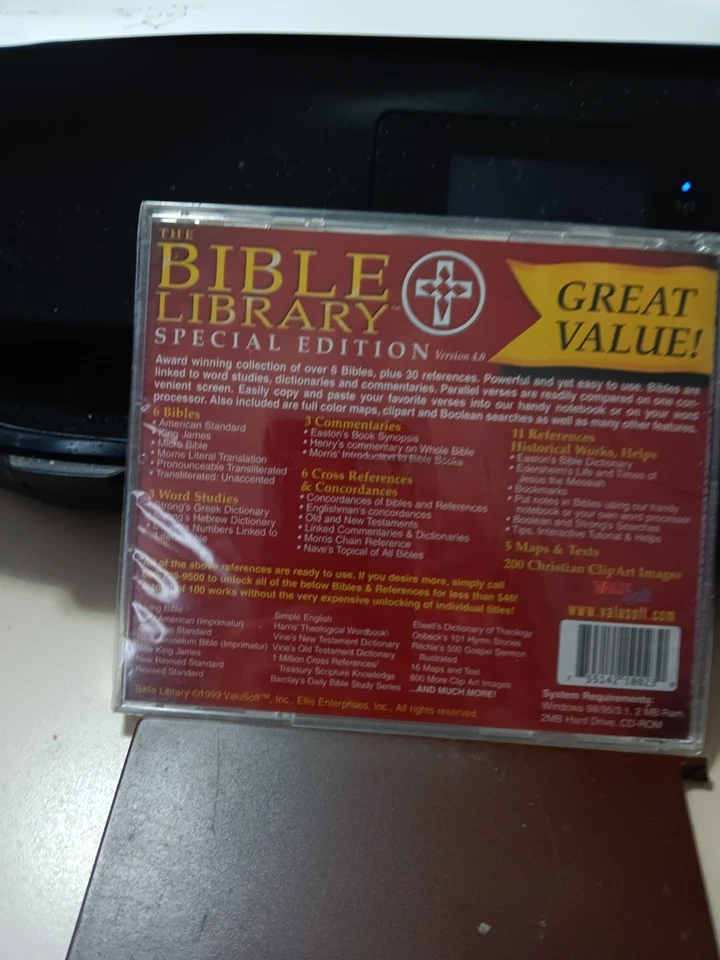 The Bible Library Suite (PC CD-ROM, 2000, ValuSoft) - Image 3 of 4