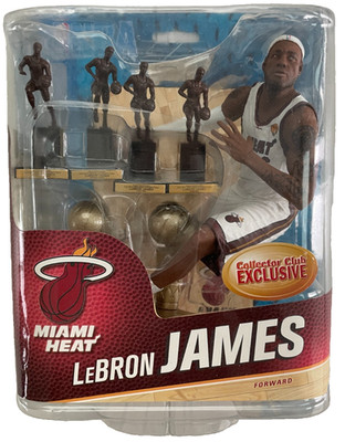 Lebron James w/ Trophies McFarlane NBA Series 24 Collector Club 2014 Miami Heat