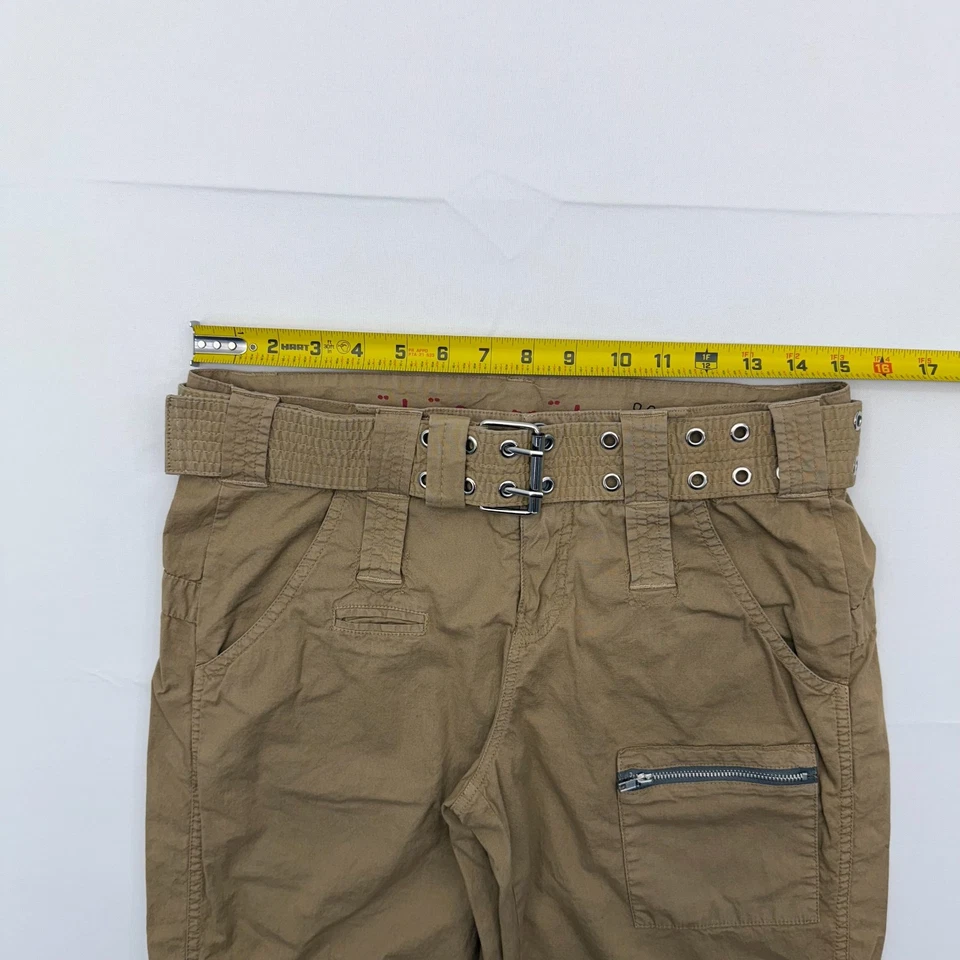 Pantalones utilitarios de carga Pete & Greta Johnny Was para mujer 2 tobillos cremallera ojal cinturón tostado Foto 4 de 4