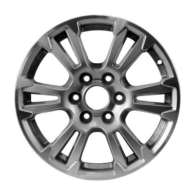 18x7.5 6 Double Spoke Alloy Wheel Flange Cut & Painted Silver 560-10001