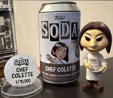 Funko Soda Chef Colette Vinyl Figure Limited Edition 1/10,000 w/ Can & Disc