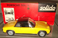 1960's PORSCHE 914-6 DIECAST SOLIDO FRANCE #179 1/43 SCALE MINT IN BOX