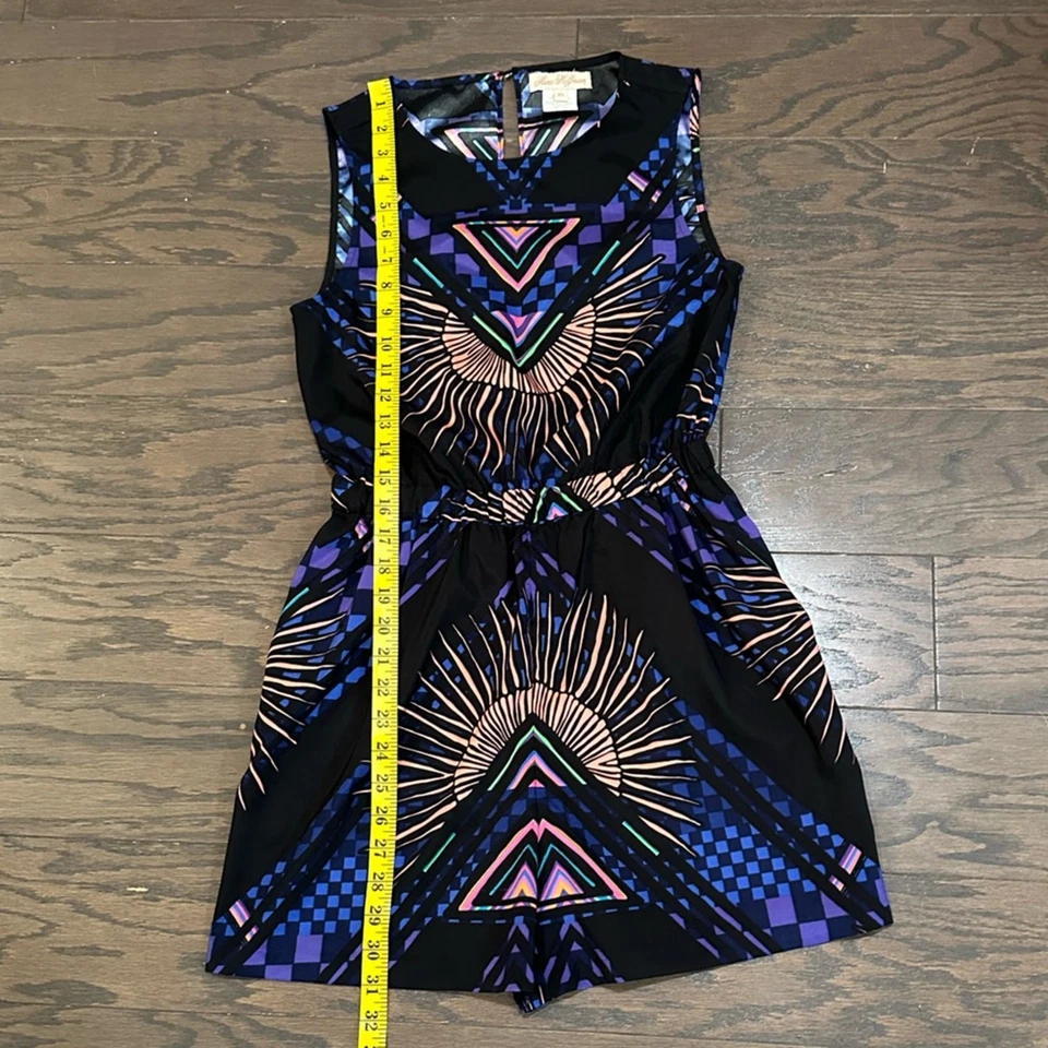 Mara Hoffman Romper Rainbow Palm Black Size XS - Image 3 of 4