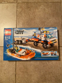 LEGO CITY: Coast Guard Truck with Speed Boat (7726) New Sealed Box