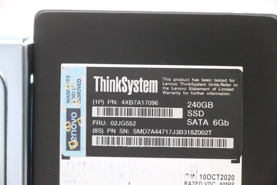 Lenovo 240GB 02JG552 4XB7A17096 ThinkSystem 3.5" LFF 6Gbps SATA HS SSD Drive - Image 2 of 4