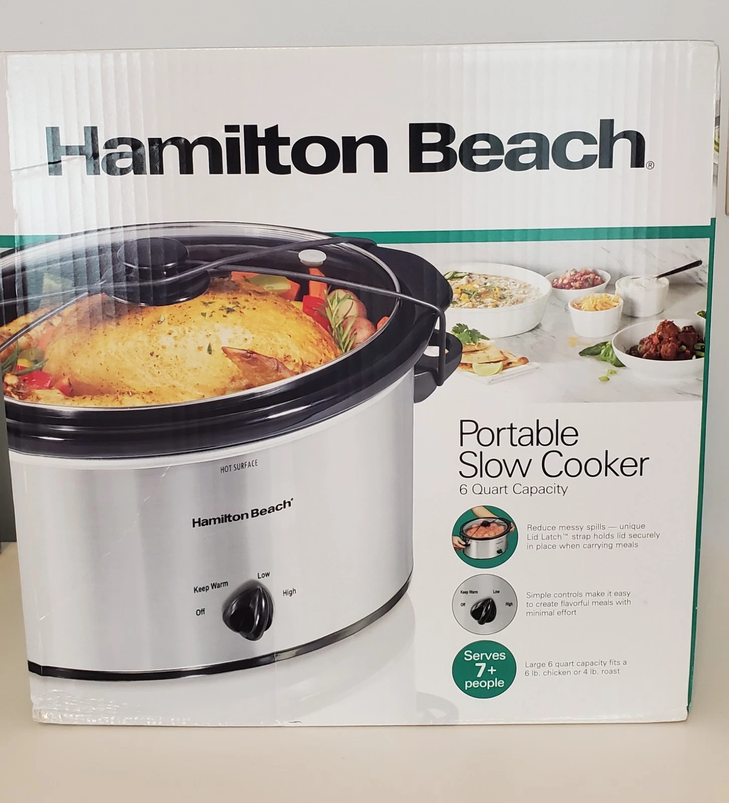 Slow Cooker 6 Qt Capacity, Hamilton Beach Model 33167