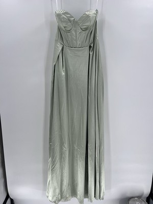 grey bridesmaid dresses amazon Mismatched Silver Grey Satin Spaghetti Straps Long Bridesmaid Dresses ,  GRB0016