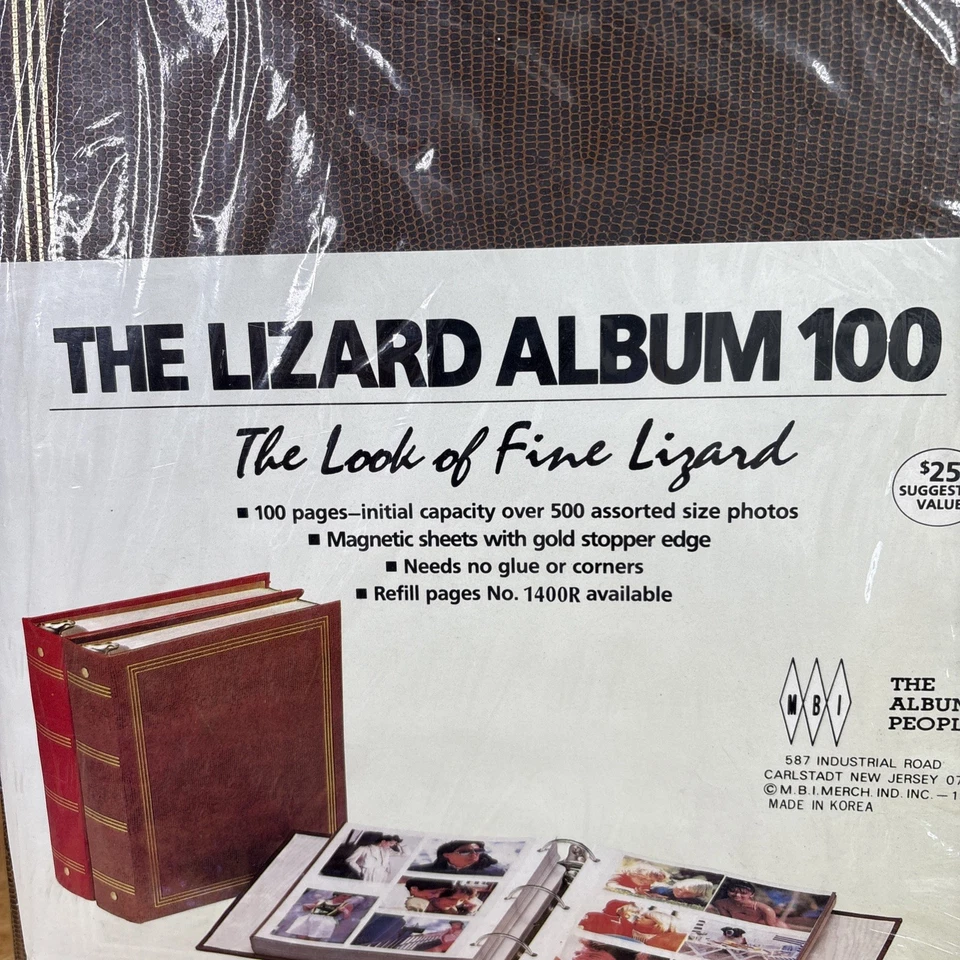 Álbum de fotos de colección MBI El Lagarto 100 50 páginas magnético nuevo en stock Granny Core nostálgico Foto 2 de 4