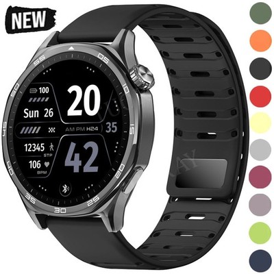 Magnetic Silicone Band Strap For Huawei Watch 5 4 3 GT 2 3 4 5 GT 6 7 Pro 46mm