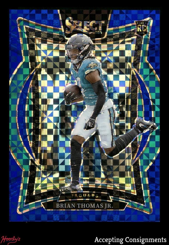 2024 Select Prizm Blue #91 Brian Thomas Jr. ROOKIE RC 202/249 JAGUARS