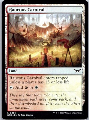 Raucous Carnival (L) #266 Foil Duskmourn: House of Horror MTG NM