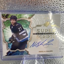 2022-23 SPx NHL NIKOLAJ EHLERS Superscripts Gold Auto