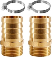 Messing SchlauchtüLle 1 Zoll Ag X 32Mm Schlauchverschraubung Mit 2