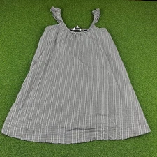The Nines by Hatch Black Gingham Lightweight Maternity Dress Sz S