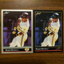 2 Barry Bonds PIRATES 1992 Leaf #275 & BLACK GOLD Parallel MLB Baseball Cards