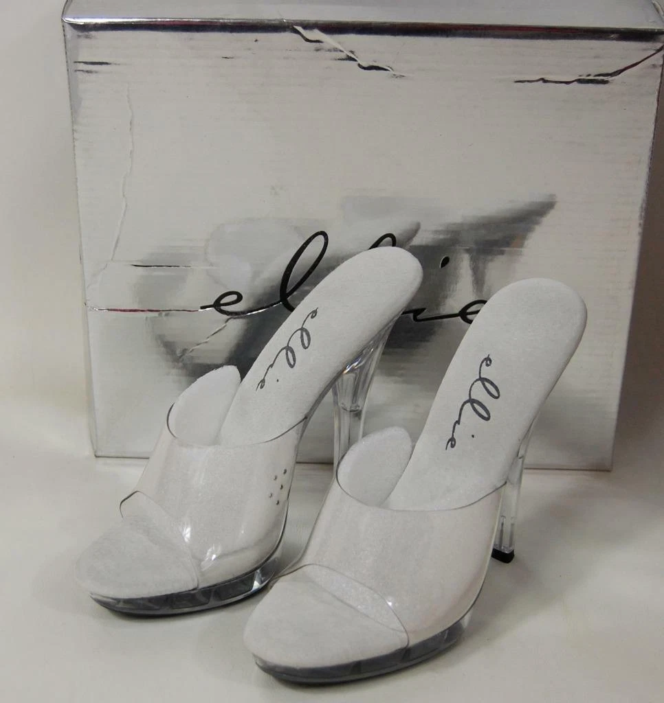 Clear Rhinstone Gianini Bini Heels Silver Sparkle Size 9.5 5 Inch Heel |  eBay