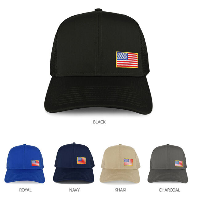 XXL Oversize USA Small Side Flag Patch Mesh Back Trucker Baseball Cap XXL Oversize USA Small Side Flag Patch Mesh Back Trucker Baseball Cap