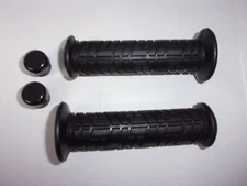 BLACK ATV HAND GRIPS FOR THUMB THROTTLE YAMAHA YFM 350 WARRIOR / 350 RAPTOR NEW