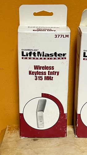 ONE NIB 377LM Liftmaster Garage Door Wireless Entry Keypad New Box Chamberlain