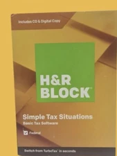H&R BLOCK Tax Software Simple Situation Basic 2019 for PC/MAC New Sealed