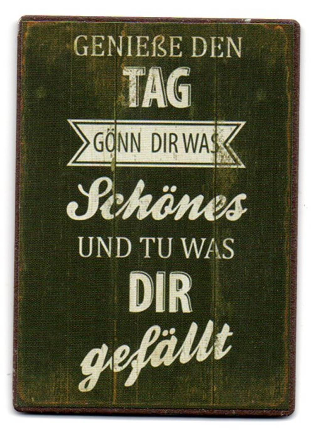 Metallschild mit Magnet \