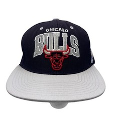 Chicago Bulls NBA Black Gray Baseball Hat Mitchell And Ness Hardwood Classics