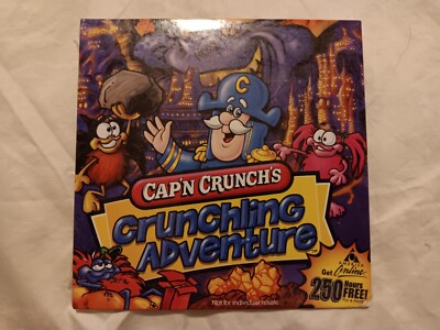 Cap'n Crunchs Crunchline Adventure PC MAC CD Kids Save Creature Feed Cereal AOL