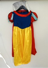 Snow White Princess Gown Halloween Costume With Attached Cape Girls Size 10-11