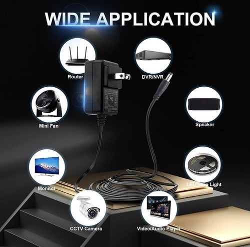 ๐12V 2A Universal Power Supply AC/DC Adapter for LED Light Strip CCTV Router - Picture 2 of 10