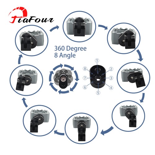 APTO para 675SR-R 675SS 500SR VOOM IBEX 450 450MT reposapiés delantero estriba - Imagen 8 de 33