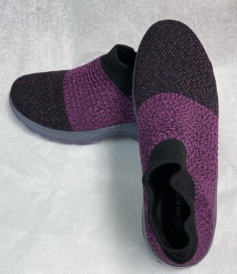 Slow Man Women's Walking Shoes Sock Sneakers - Mesh Slip On Air Cushion -Size 10