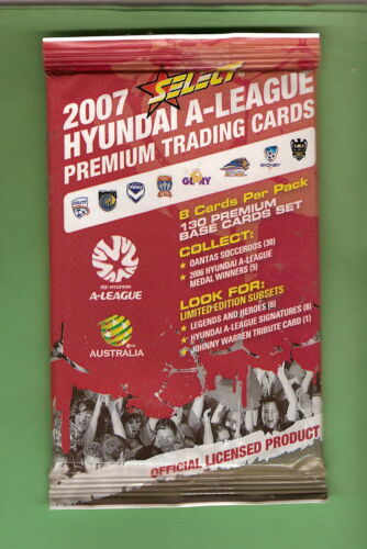 #KK. UNOPENED PACK OF 2007 A-LEAGUE SOCCER FOOTBALL  CARDS - Foto 1 di 2