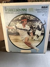 Wimbledon 1981 Selectavision CED Super Rare John McEnroe Tennis CED Disc