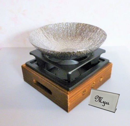 Japanese Tabletop Hot Pot & Wood Stove w/Reversible Trivet Set Solo Cooker - Picture 3 of 12