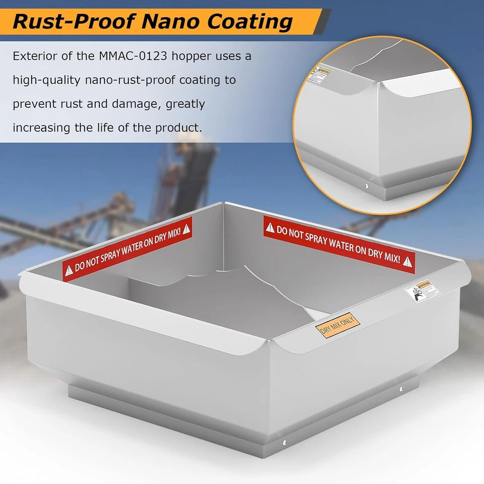 Extensión de tolva MMAC-0123, compatible con mezclador de barro MMXR-3221 - Imagen 4 de 4