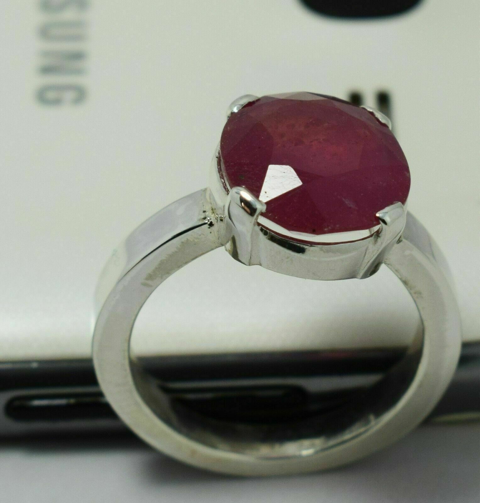 Ruby Ring Women Real Natural Ruby Gemstone 925 Sterling Silver ... | eBay