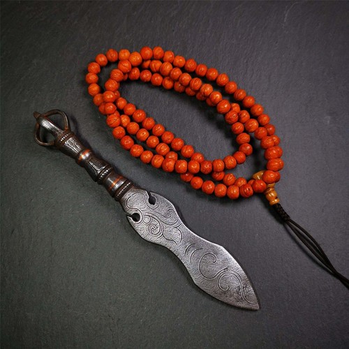 Gandhanra Vintage Tibetan Ritual Implement,Dorje Phurba Kila Dagger Altar Tool - Picture 7 of 15