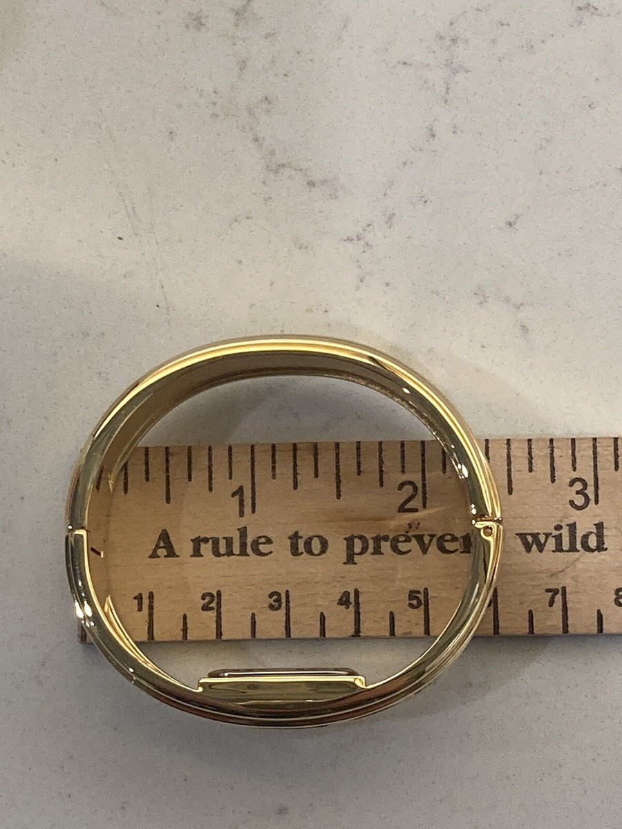 VTG Gold Tone Abalone Inlay Bangle Watch - Quartz Japan