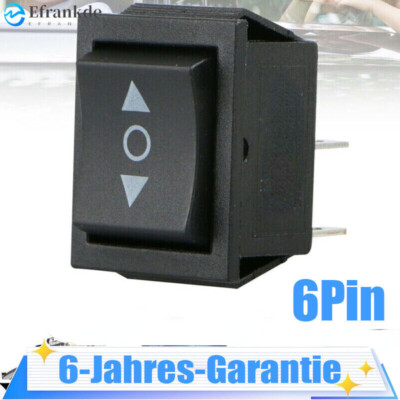 Wippschalter Kippschalter Ein-Aus 6 Pin DPDT Motorsteuerung AC 250V Wipptaster
