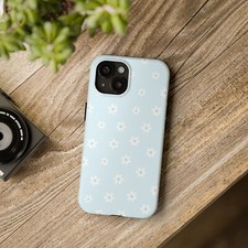 Cute Baby Blue Floral Iphone Case