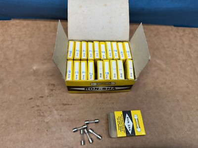 Case Of 100 RON-SHA AGC Fuses 250 Volt 1.0 Amp NOS