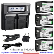 Kastar Battery LCD Dual Fast Charger for Canon LP-E6 LP-E6N LC-E6 Canon EOS 80D