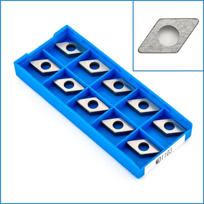 10pcs MD1103 Carbide Inserts Carving Cutter Wood Lathe Tungsten Steel Tool Set 