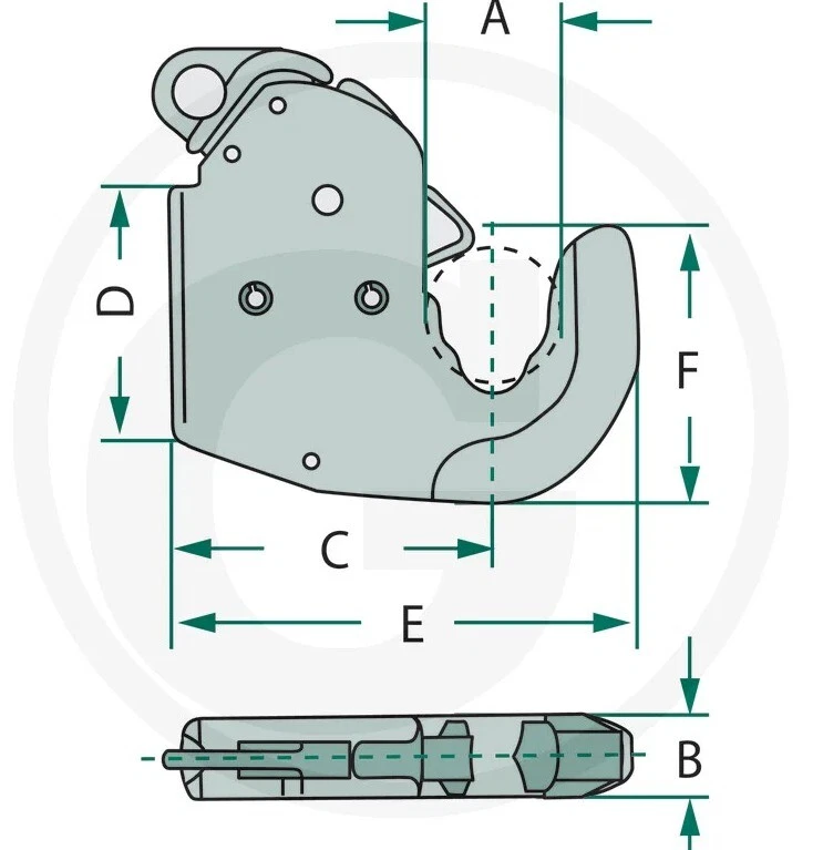 Schnellkuppler Unterlenkerhaken Kat.3 Unterlenker für Unimog Traktor Schlepper - Bild 3 von 3